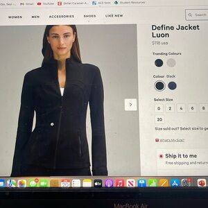 Lululemon define jacket luon